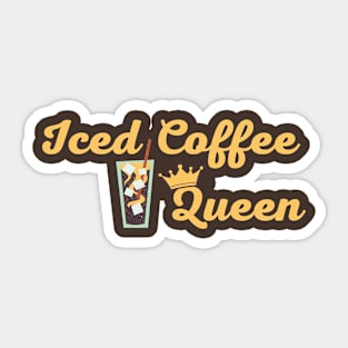 Lispe Iced Coffee Queen Sticker